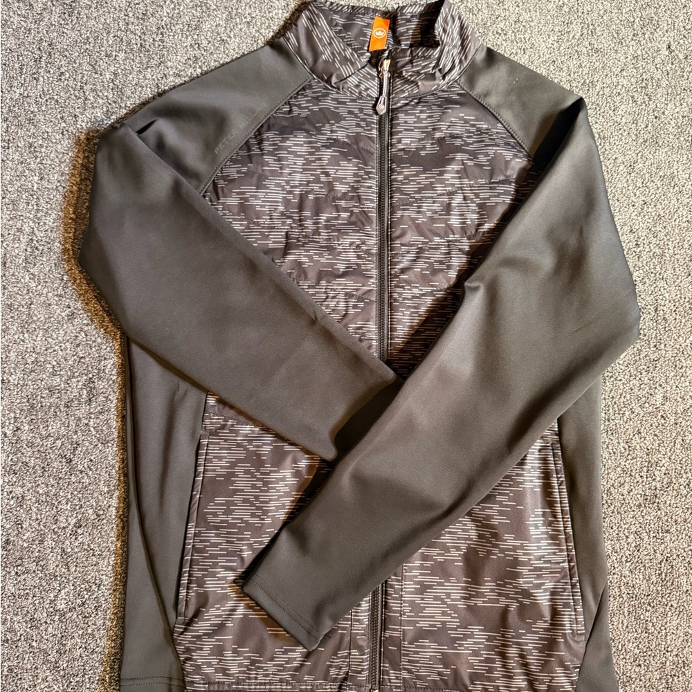 Peter Millar Dark Gray Patterned Jacket - image 1